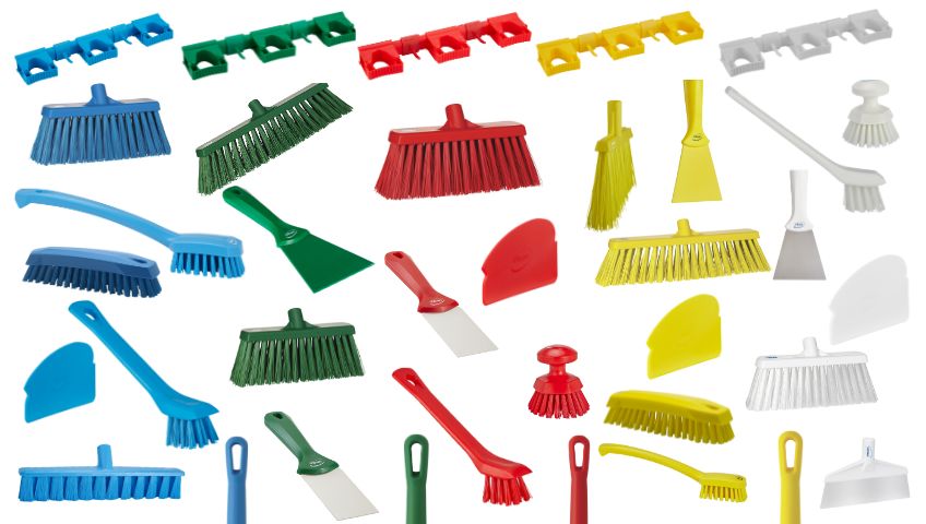 Razones para codificar por color sus utensilios de limpieza
